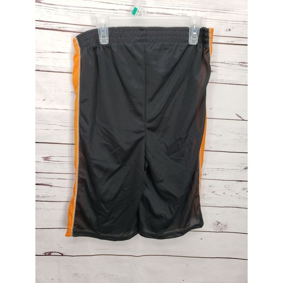 Quad‎ Seven Black Orange XL 16/18 boys athletic gym running shorts - Picture 3 of 8